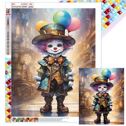 Clown - Full Square Drill Diamond Painting 40*50CM