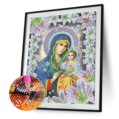 Religion Our Lady - Special Shaped Drill Diamond Painting 25*30CM