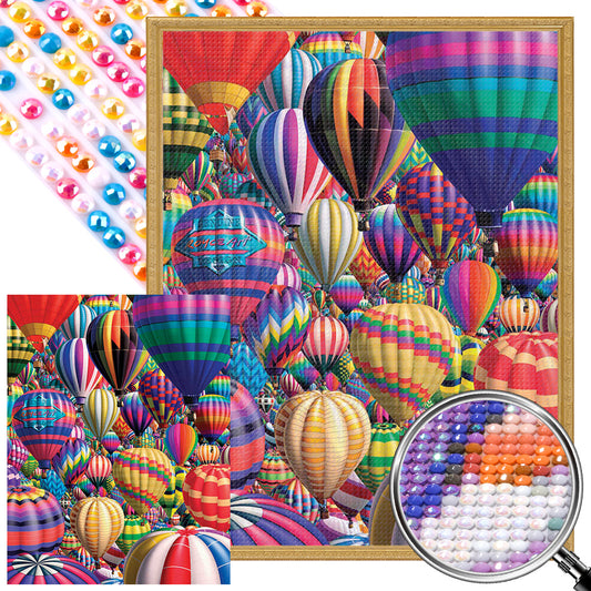 Hot Air Balloons - Full AB Round Drill Diamond Painting 50*60CM