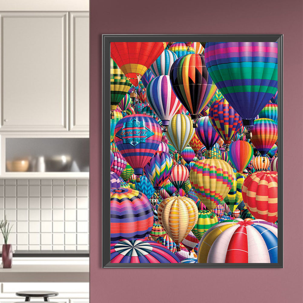 Hot Air Balloons - Full AB Round Drill Diamond Painting 50*60CM
