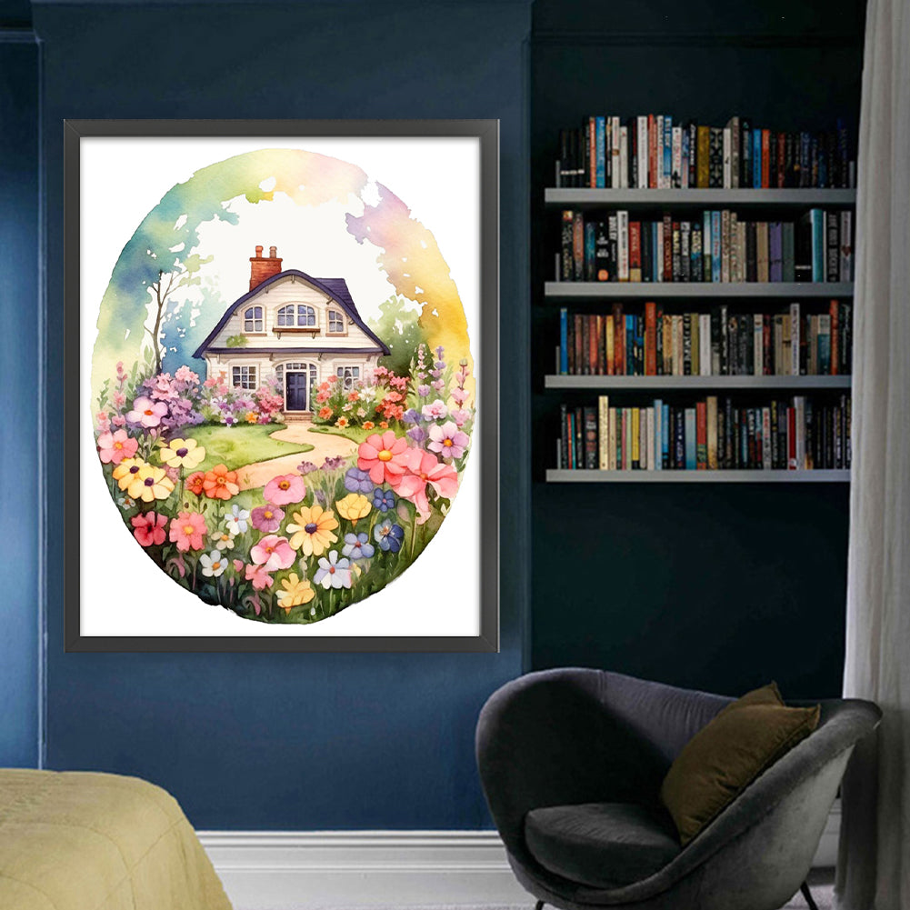 Garden Shed - 11CT Stamped Cross Stitch 50*60CM