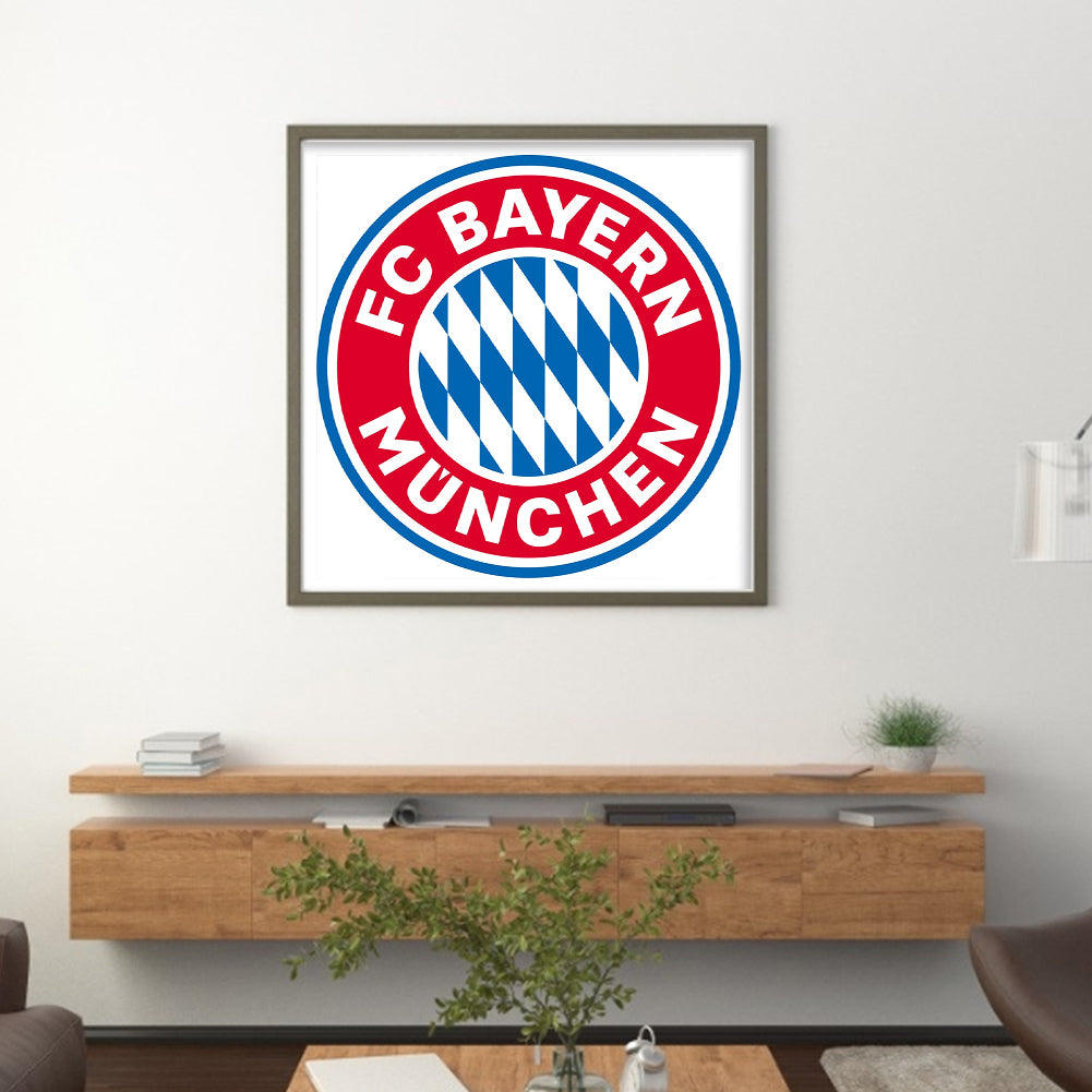 Bayern Munich Football Club Logo - 11CT Stamped Cross Stitch 40*40CM