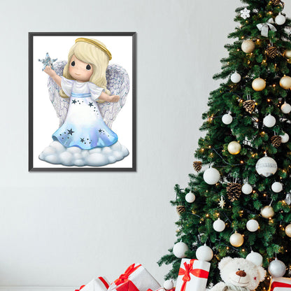 Precious Moments Doll Jesus Angel - Full Round Drill Diamond Painting 30*40CM