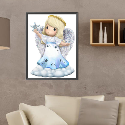 Precious Moments Doll Jesus Angel - Full Round Drill Diamond Painting 30*40CM
