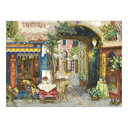 Verona Cafe - 11CT Stamped Cross Stitch 70*54CM