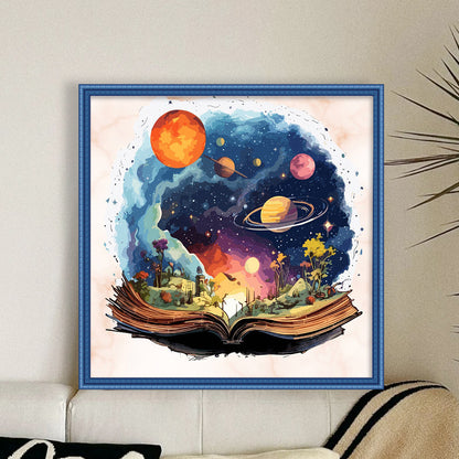 Planet Magic Book - 11CT Stamped Cross Stitch 50*50CM