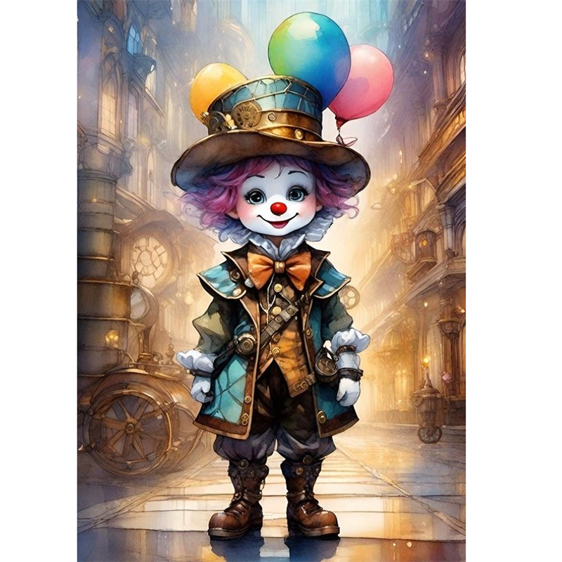 Clown - Full Square Drill Diamond Painting 30*40CM