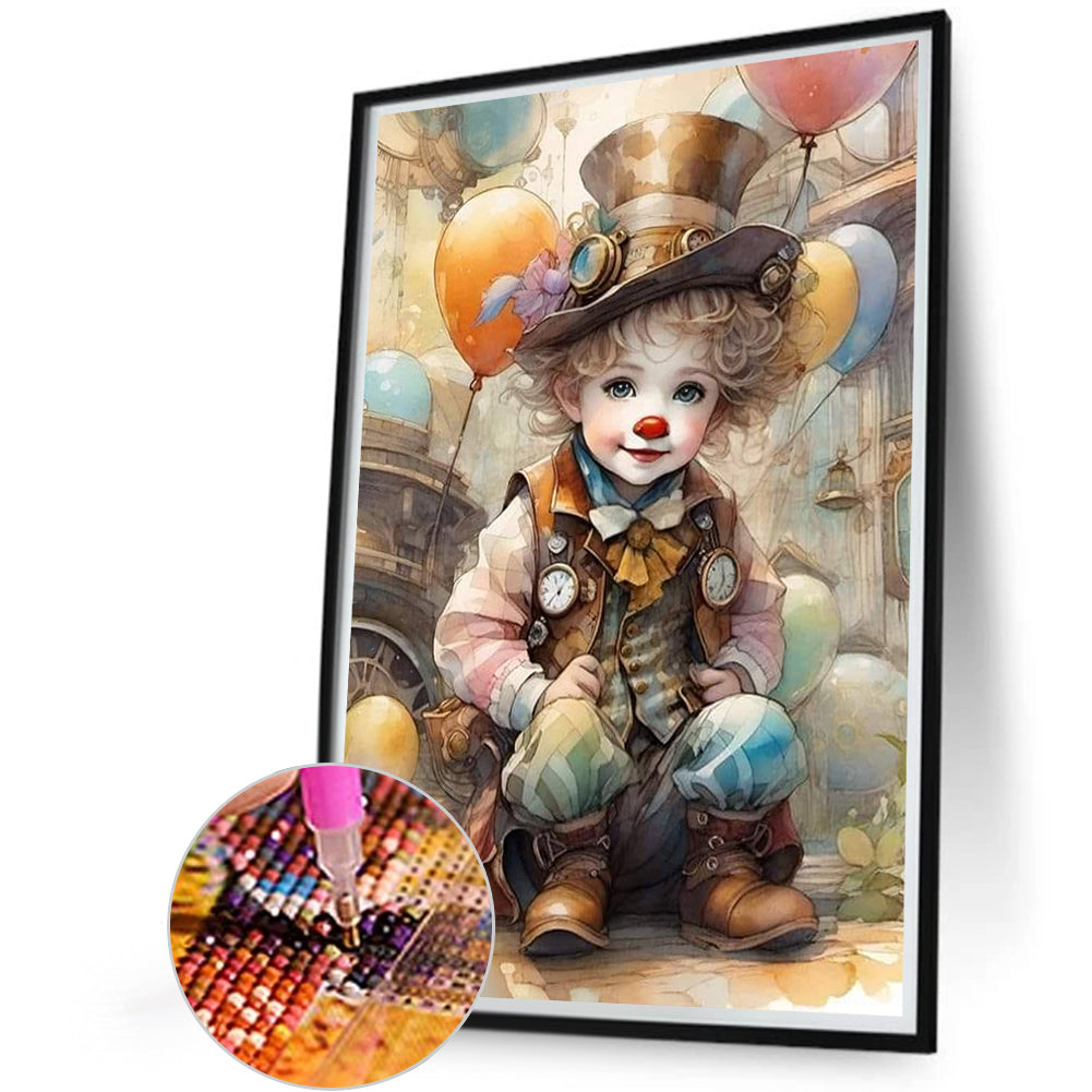 Clown - Full Square Drill Diamond Painting 45*60CM