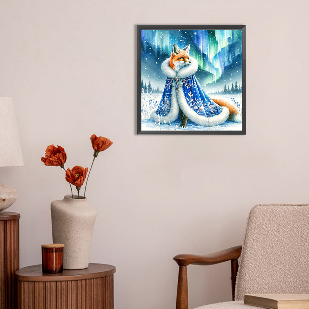 Aurora Fox - Full Round Drill Diamond Painting 30*30CM