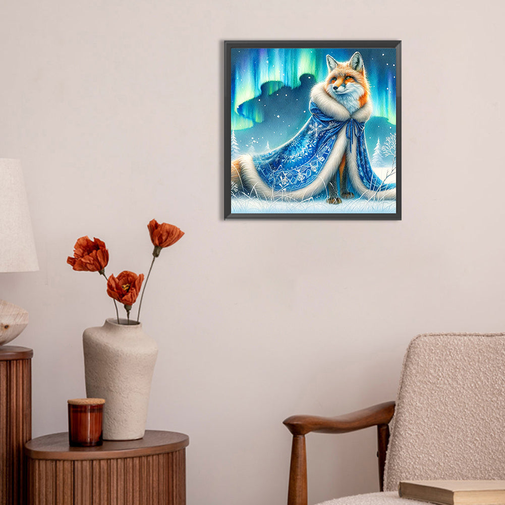 Aurora Fox - Full Round Drill Diamond Painting 30*30CM