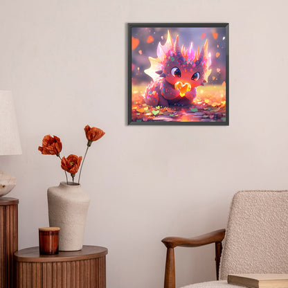 Love Purple Dragon - Full Round Drill Diamond Painting 30*30CM
