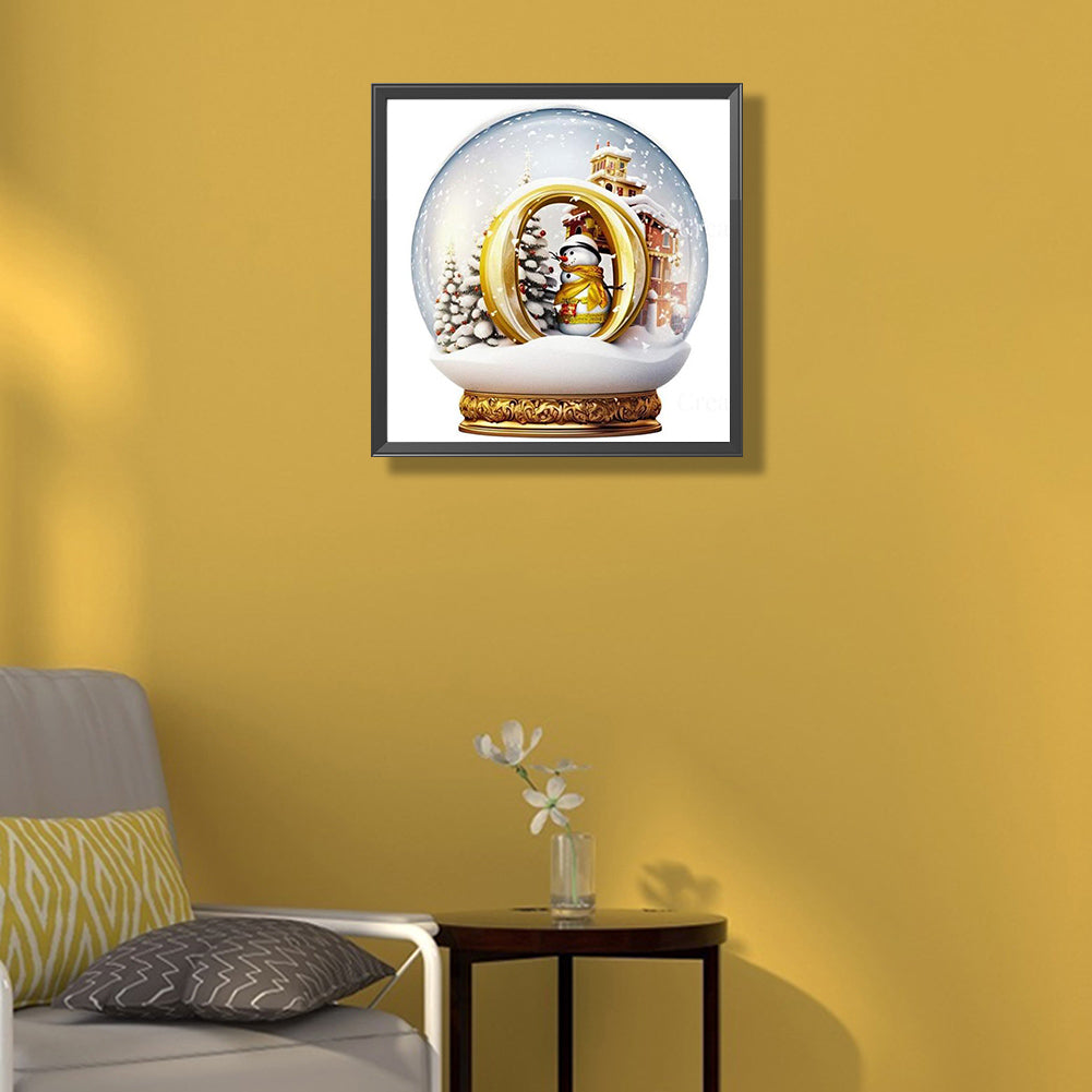Crystal Ball Letter O - Full Round Drill Diamond Painting 50*50CM