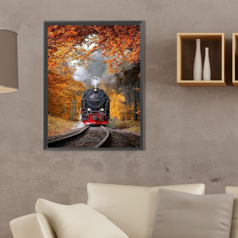 Country Train - Full Square Drill Diamond Painting 30*40CM