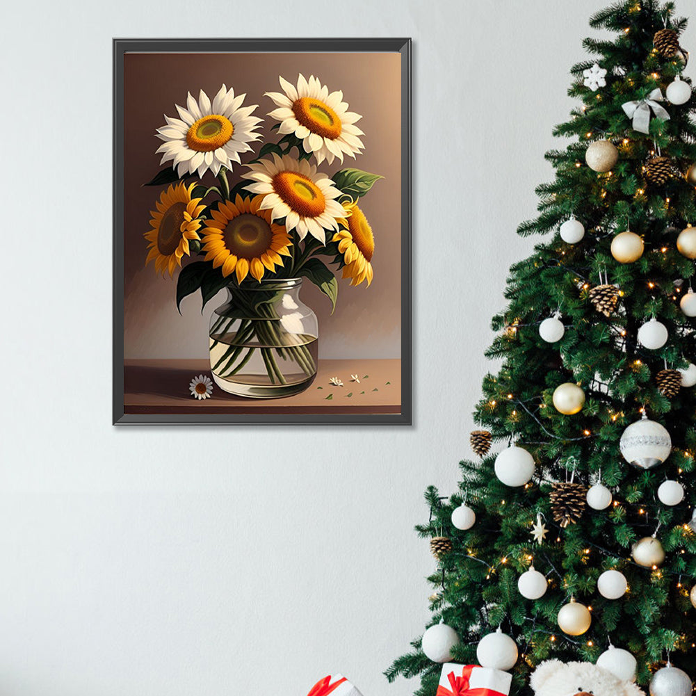 Daisy Bouquet - Full Square Drill Diamond Painting 30*40CM
