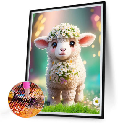 Little Sheep - Full Round Drill Diamond Painting 30*40CM