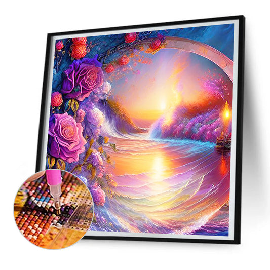 Sea Of Colorful Roses - Full Round Drill Diamond Painting 30*30CM