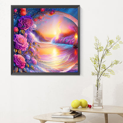 Sea Of Colorful Roses - Full Round Drill Diamond Painting 30*30CM