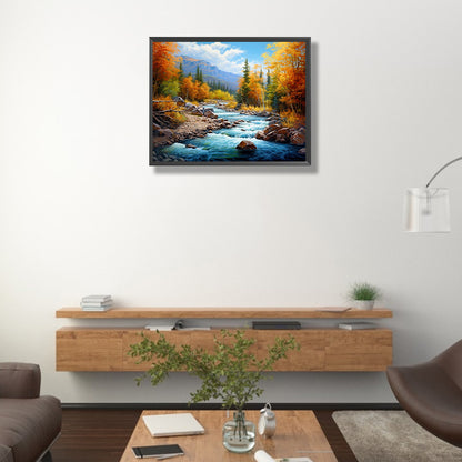 Woods Lake - Full Square Drill Diamond Painting 50*40CM