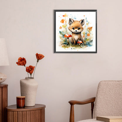Little Fox - Full Round Drill Diamond Painting 30*30CM