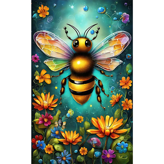 Bee Garden - Full Round Drill Diamond Painting 30*50CM