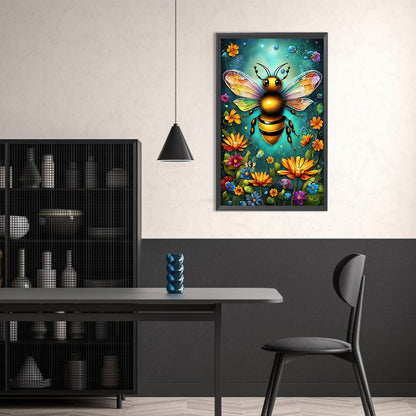 Bee Garden - Full Round Drill Diamond Painting 30*50CM
