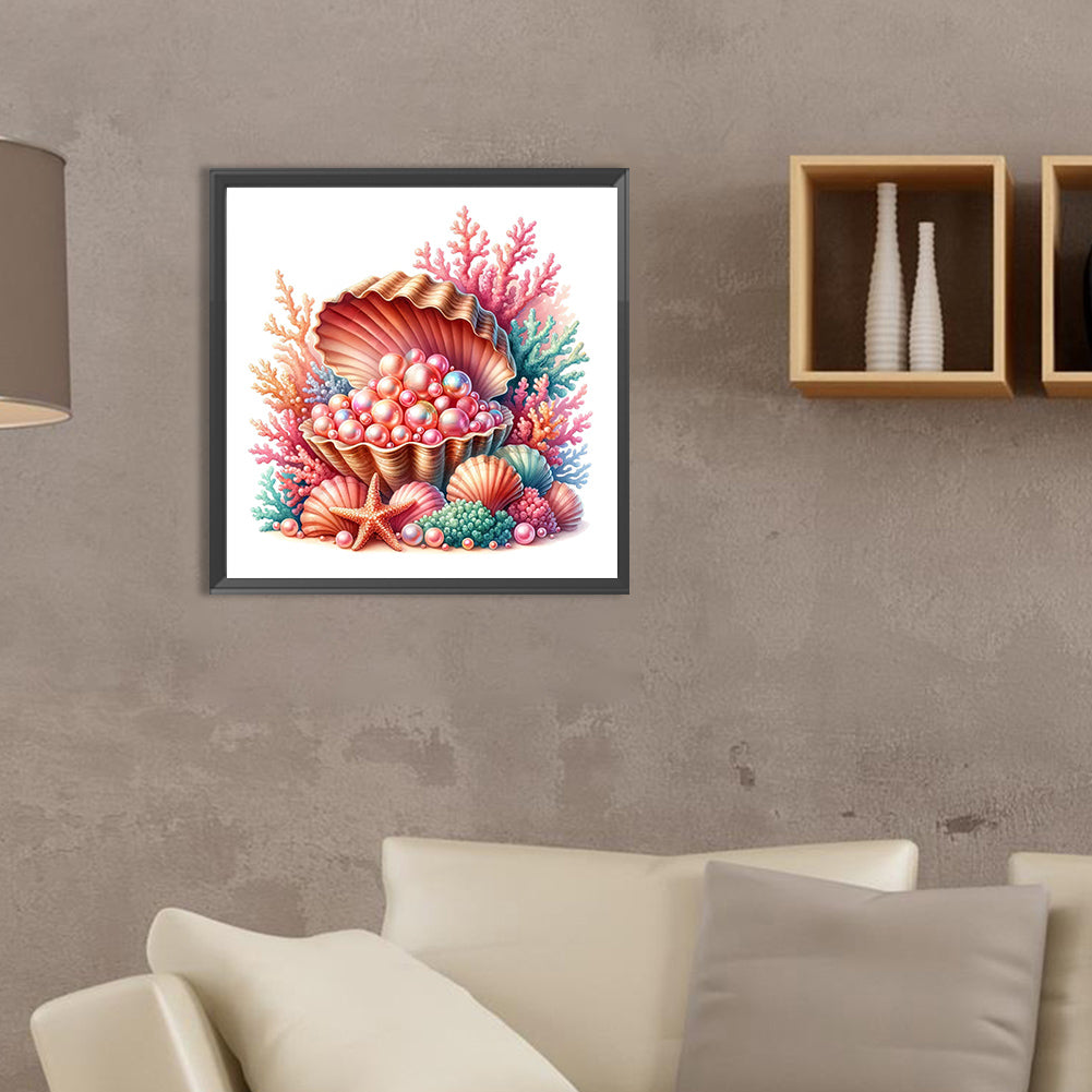 Pearl Sea Shell - Full Round Drill Diamond Painting 35*35CM