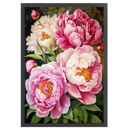 Peony - 11CT Stamped Cross Stitch 40*60CM