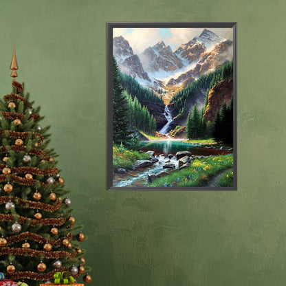 Mountain Stream - Full Square Drill Diamond Painting 50*60CM