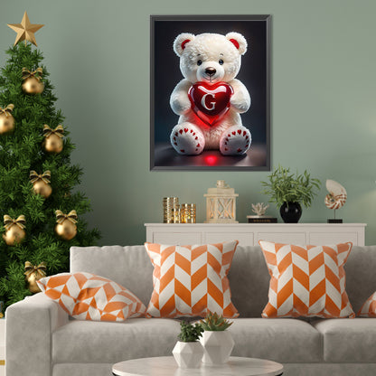 26 Letters Care Bear-G - Full Square Drill Diamond Painting 30*40CM