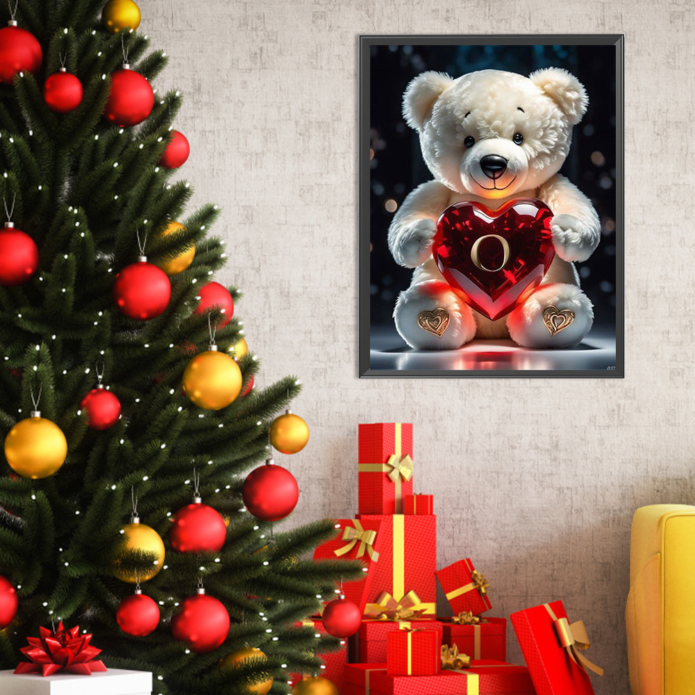 26 Letters Care Bear-O - Full Square Drill Diamond Painting 30*40CM