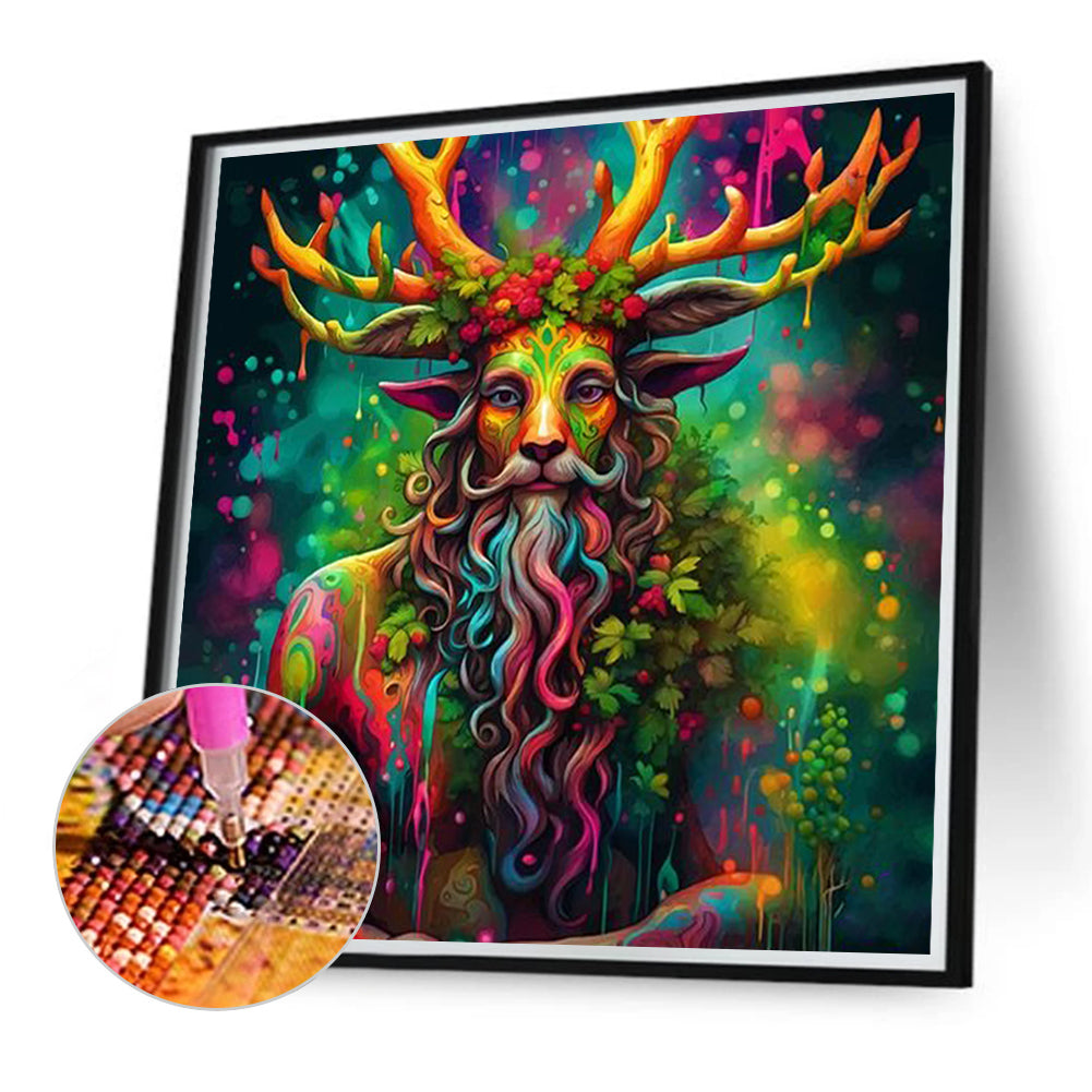 Abstract Nature Boy - Full Round Drill Diamond Painting 40*40CM