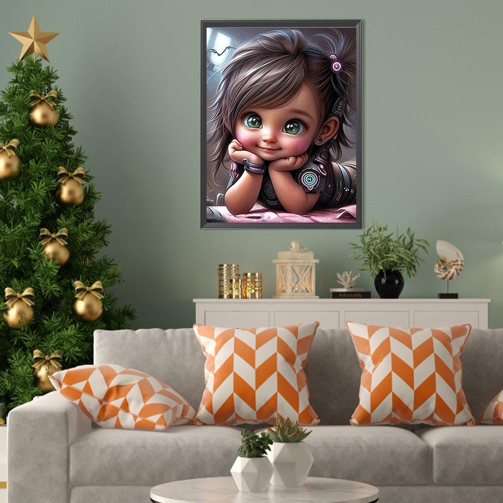 Little Girl - Full Square Drill Diamond Painting 30*40CM