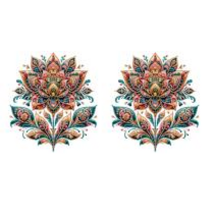 Gorgeous Flowers - Special Shaped Drill Diamond Painting 30*30CM