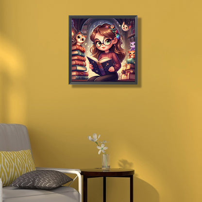 Girl - Full Round Drill Diamond Painting 50*50CM