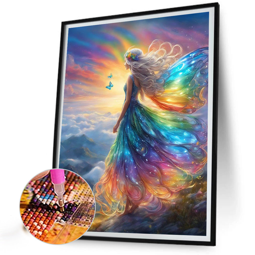 Butterfly Angel - Full Round Drill Diamond Painting 50*65CM