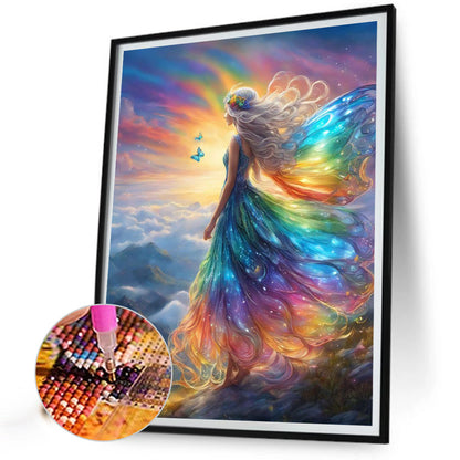 Butterfly Angel - Full Round Drill Diamond Painting 50*65CM