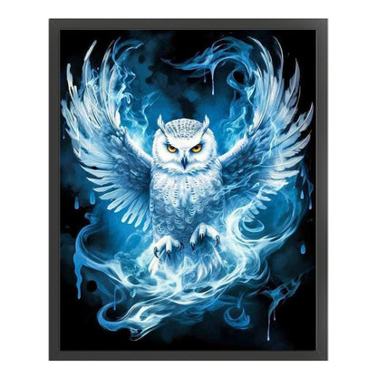 Blue Owl - 11CT Stamped Cross Stitch 40*50CM