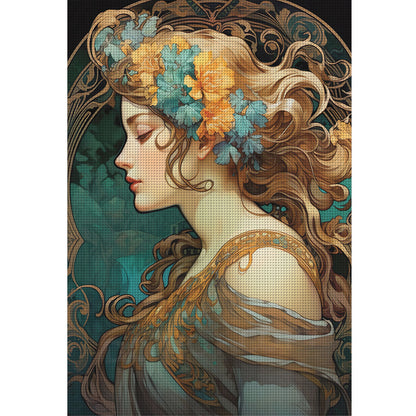 Classical Woman - 11CT Stamped Cross Stitch 40*60CM