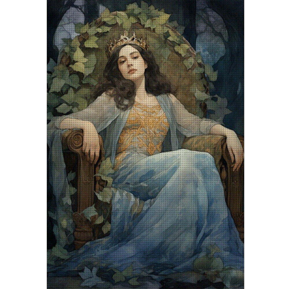 Classical Woman - 11CT Stamped Cross Stitch 50*70CM
