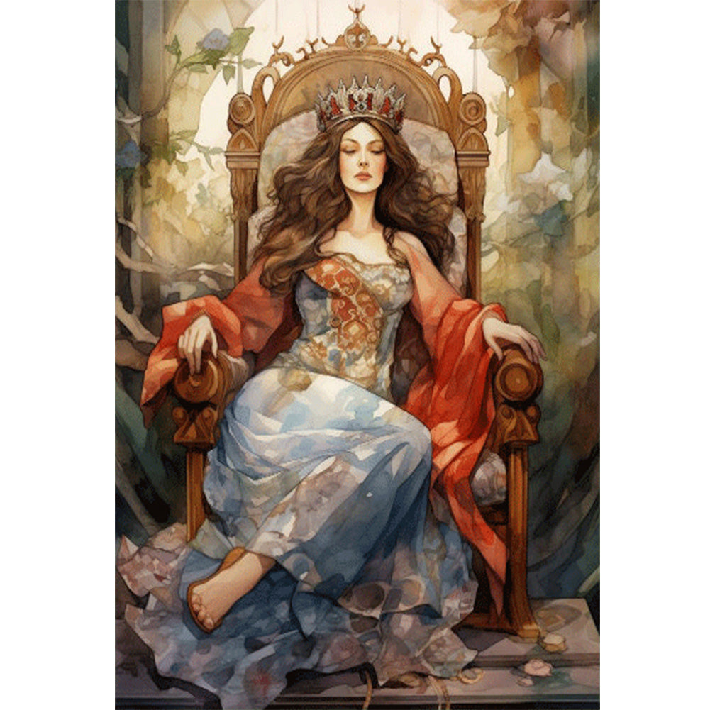 Classical Woman - 11CT Stamped Cross Stitch 50*70CM