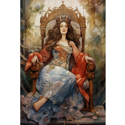 Classical Woman - 11CT Stamped Cross Stitch 50*70CM