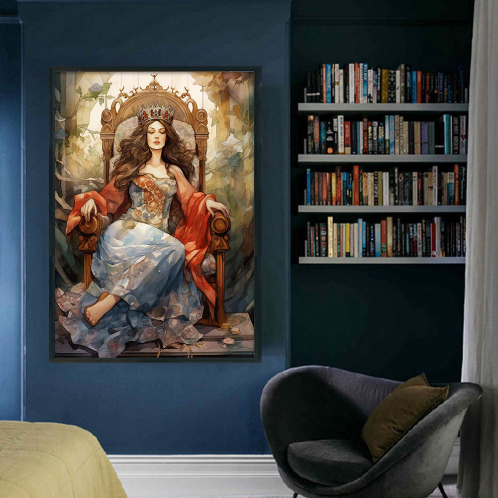 Classical Woman - 11CT Stamped Cross Stitch 50*70CM