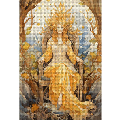 Classical Woman - 11CT Stamped Cross Stitch 50*70CM