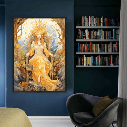 Classical Woman - 11CT Stamped Cross Stitch 50*70CM