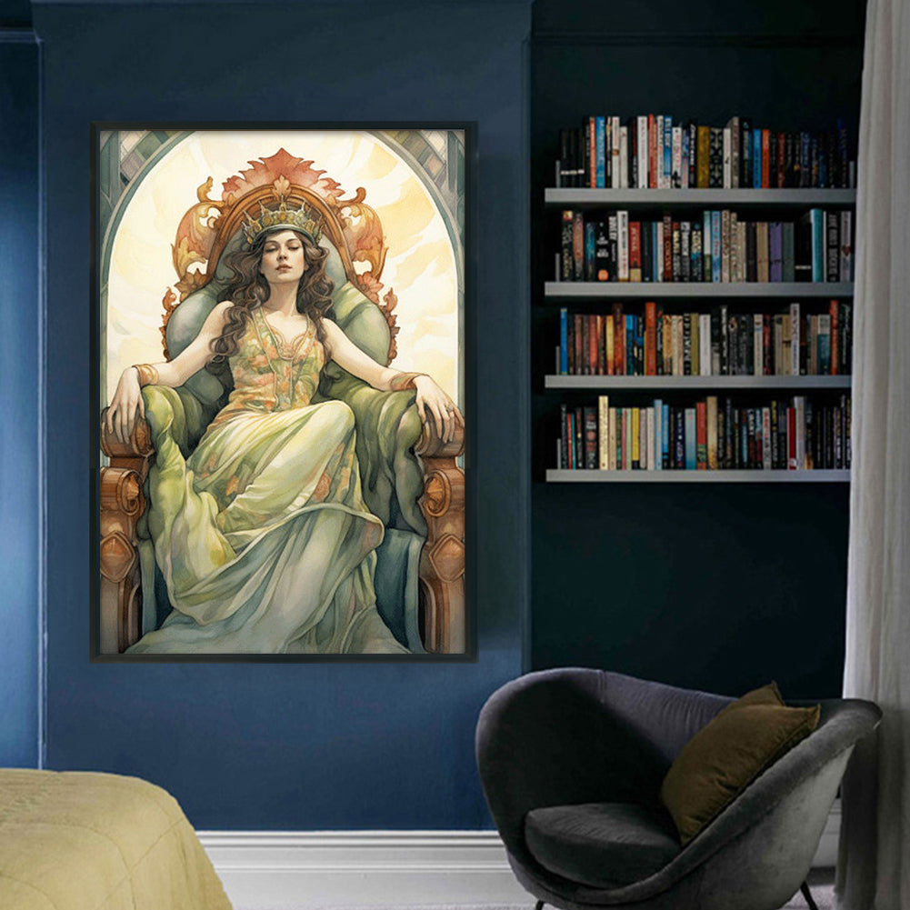 Classical Woman - 11CT Stamped Cross Stitch 50*70CM