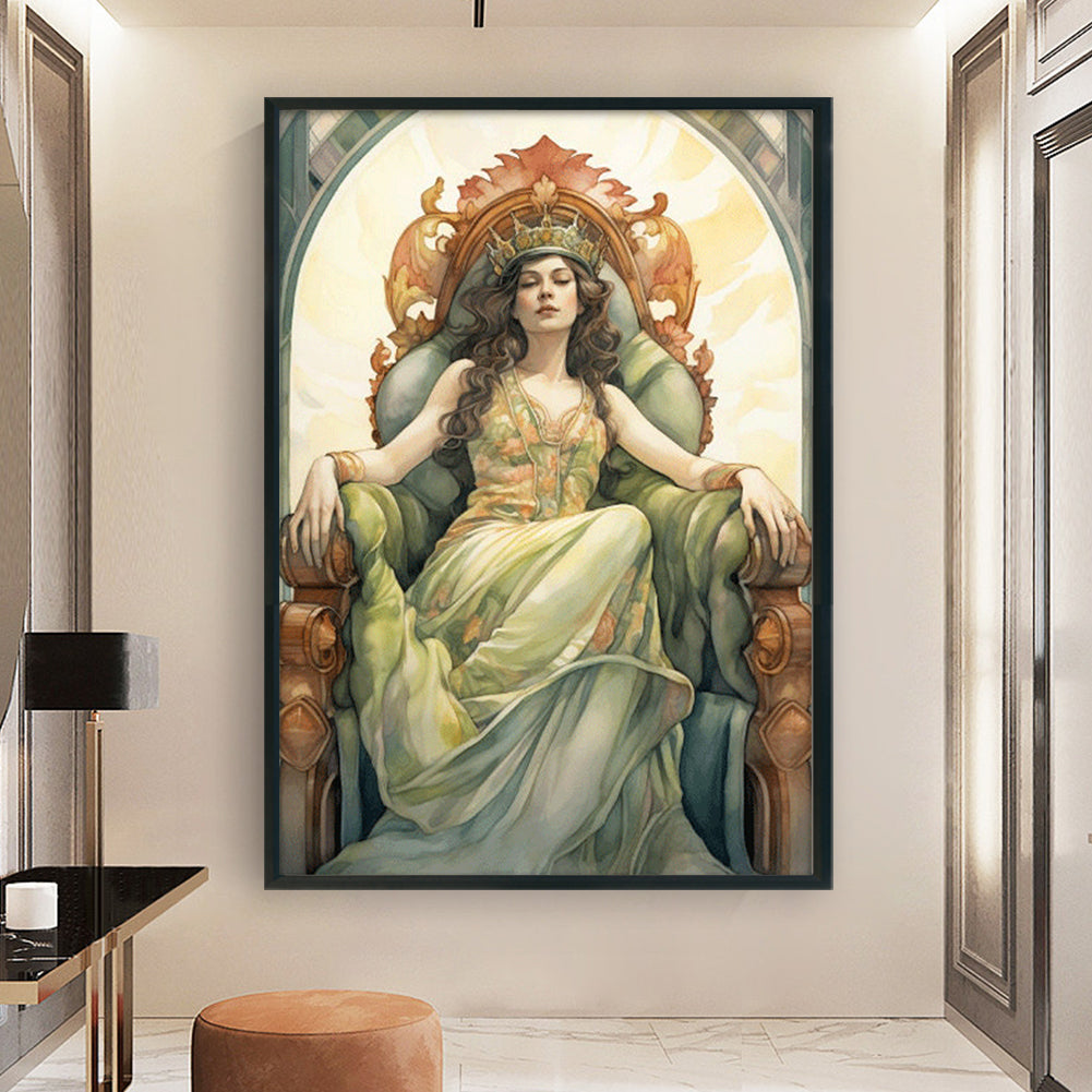 Classical Woman - 11CT Stamped Cross Stitch 50*70CM