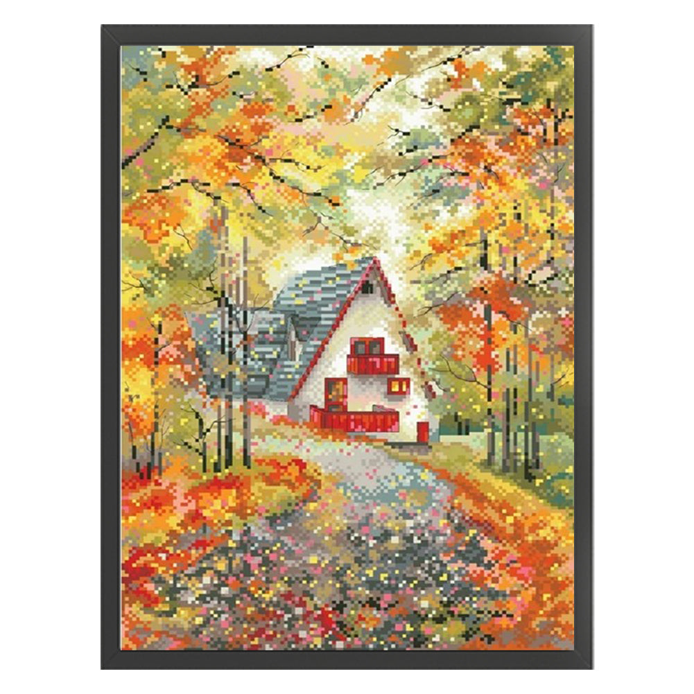 Autumn Waltz - 11CT Stamped Cross Stitch 39*52CM(Spring)