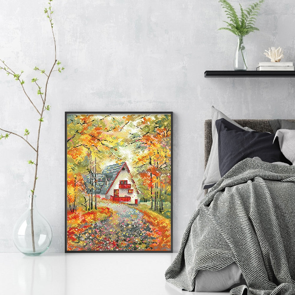 Autumn Waltz - 11CT Stamped Cross Stitch 39*52CM(Spring)