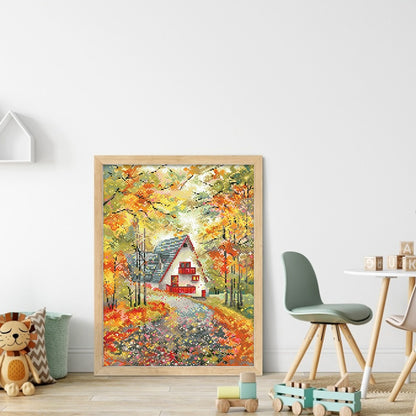 Autumn Waltz - 11CT Stamped Cross Stitch 39*52CM(Spring)