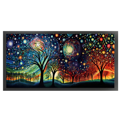 Starry Night - 11CT Stamped Cross Stitch 100*45CM